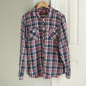 Ben Sherman Multicolor Plaid Flannel Button Up